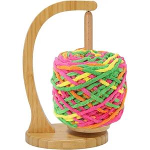 Premium Wooden Yarn Holder for Knitting and Crocheting Yarn <b>Ball</b> Dispenser Stand with Smooth Rotation-Durable Yarn <b>Spinner</b> - Product Image 5