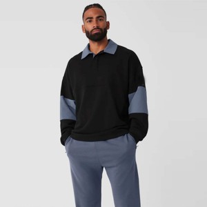 Camisa informal de bloque de color para hombre Camisa elegante de manga larga con botones con diseño de bloque de color Perfecta para ropa informal - Product Image 1