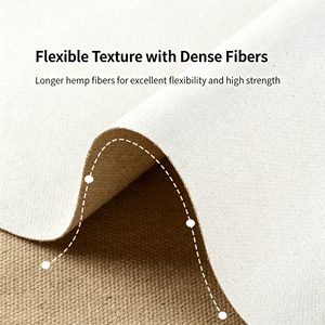 Rouleau <span class=keywords><strong>de</strong></span> toile personnalisable Transon Textile <span class=keywords><strong>en</strong></span> chanvre et lin, texture moyenne, 5130, <span class=keywords><strong>vente</strong></span> <span class=keywords><strong>en</strong></span> gros, toile à peindre vierge tendue, différentes tailles - Product Image 3