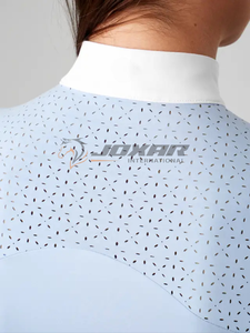 Chemise équestre élégante pour femmes pour l'équitation conception à manches longues matériau extensible léger parfait pour le dressage - Product Image 4