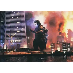 For Godzilla Postcard Simple Style Digital Printing <b>Paper</b> Birthday Card for Valentin - Product Image 1