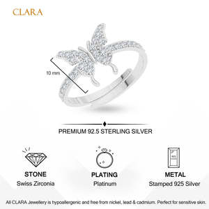 Anillos de Plata de Ley 925 de Primera Calidad para Mujer, con Micropavé en Oro Rosa, Elegantes, de Acero Inoxidable, Modernos y a la Moda - Product Image 5