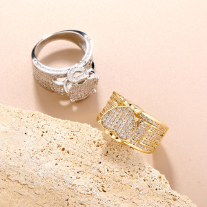 Anillos de Hip Hop para mujer con diamantes cultivados en laboratorio de alta calidad, gran oferta, oro de 14 KT, VVS, claridad, joyería de moda de boda de lujo - Product Image 5