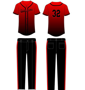 Maillot de baseball universel personnalisé Maillot de softball vierge à manches courtes bon marché avec broderie par sublimation Fabrication en gros - Product Image 1