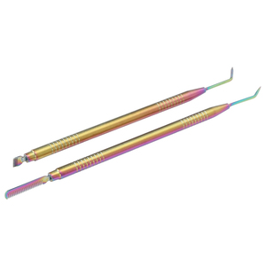 Outil de séparation pour rehaussement de cils, portable, double extrémité, 2 pièces, pour rehaussement de cils et recourbement des sourcils - Product Image 1
