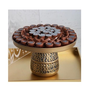 Vente en gros de bol à chocolat pour hôtel bol de service élégant en métal doré avec support en métal accessoires à chocolat à prix raisonnable - Product Image 6