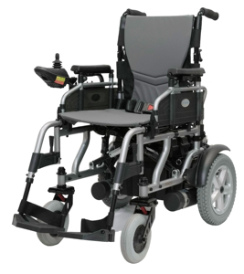 Fauteuil roulant électrique de haute qualité, nouveau, en gros, médical, confortable et portable, avec dossier haut, frein électromagnétique, pour personnes handicapées et personnes âgées - Product Image 3