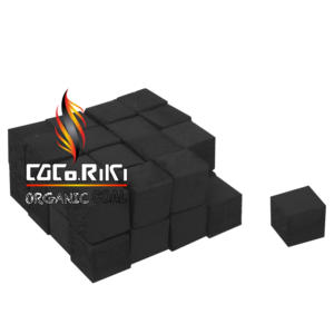 印度尼西亚红可可B级椰子木炭批发价格为水烟水烟准备多种形状和尺寸低灰 - Product Image 1