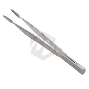 Walter-CARMALT Pince à échardes 4.75 pouces à pointe droite en acier inoxydable Pince à épiler pour premiers soins chirurgicaux Instruments médicaux antidérapants - Product Image 4