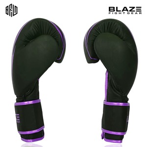 Vente en gros Gants de boxe en cuir véritable Kickboxing Muay Thai Fermeture velcro Gant d'entraînement d'art martial avec paume en maille - Product Image 5