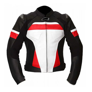 Veste en cuir de moto au prix de vente en gros, vêtements pour hommes, veste en cuir imperméable pour voiture de course - Product Image 5