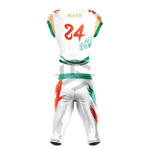 Jersey de Fútbol Americano Personalizado de Talla Grande, Uniforme OEM con Letras Impresas Estilo Bandera, 100% Poliéster de Alta Calidad - Product Image 2