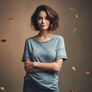 Lavage à l'acide Vintage Tee Shirt Ladies Summer Top Sportswear Stone Wash T Shirt Casual Light Quick Dry T-Shirt - Product Image 4