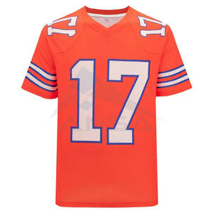 เสื้อฟุตบอลอเมริกันพิมพ์โลโก้โพลีเอสเตอร์ คุณภาพสูง ดีไซน์ล่าสุด แบบยูนิเซ็กส์ สำหรับทีมชายและหญิง - Product Image 1