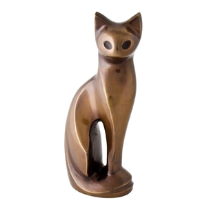 Urne funéraire pour animaux de compagnie en forme de chat assis, urne de stockage des cendres de chat, fournitures funéraires, urne commémorative pour les cendres pour les services funéraires - Product Image 3
