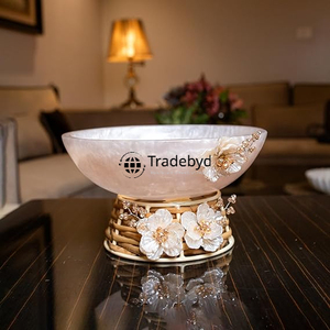 Cuenco de resina de primera calidad, vajilla decorativa para una vida elegante de Tradebyd - Product Image 5