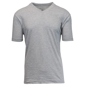 Fournisseur BD fabriqué en usine T-shirt à col en V décontracté et élégant de qualité supérieure pour hommes, vêtements respirants de grande taille, tissu tricoté de couleur unie - Product Image 1
