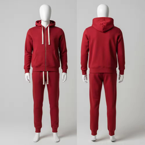 Survêtement respirant pour homme, survêtement sur mesure de haute qualité pour homme, ensemble décontracté, 100% coton, survêtement d'entraînement unisexe - Product Image 3