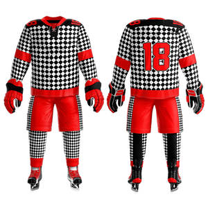 Nuevo diseño personalizado cuello redondo uniforme de hockey sobre hielo/último estilo al por mayor uniforme profesional de hockey sobre hielo - Product Image 1