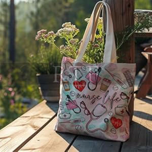 <b>Nurse</b> Canvas <b>Tote</b> <b>Bag</b> for Women by Raw to Fine - Product Image 6