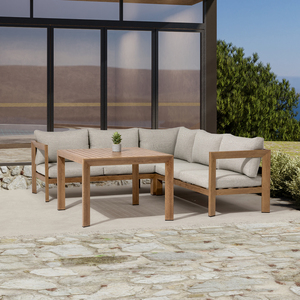 Juego de sofás de esquina con marco de aluminio para exteriores para muebles de hotel, parque, apartamento, almacén, jardín y patio - Product Image 1