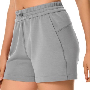 Hot Selling <b>Women's</b> Cotton <b>Sweat</b> <b>Shorts</b> with Custom Gray Side Pockets Wholesale Price Casual Wear Quality Product - Product Image 2