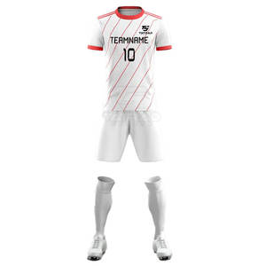 Conjunto de Camiseta y Pantalones Cortos de Fútbol para Hombre, Diseño Nuevo, Transpirable, de Poliéster, Secado Rápido, Ligero, Personalizable - Product Image 1