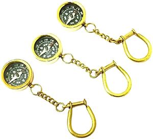 Classic Design Pure Copper Handmade Standard Design <b>Key</b> Ring Set of 2 with <b>Custom</b> Shape at Low Cost - Product Image 5