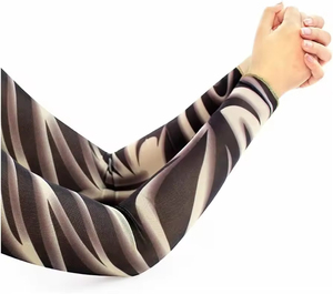 Mangas de brazo deportivas ecológicas, ligeras y transpirables de alta calidad al por mayor para adultos, diseño de camuflaje personalizable rápido - Product Image 4