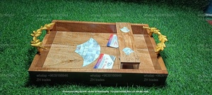 Bocaux de rangement en acrylique de qualité supérieure avec couvercles en bois, capacité de 150 ml, ZH TRADERS, coffret cadeau festif pour l'Aïd, Ramadan Moubarak - Product Image 4