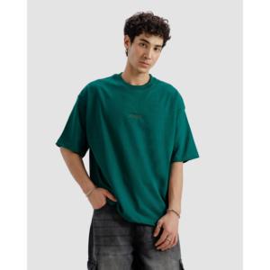 เสื้อยืดคอตตอน 100% สีเขียวเรซซิ่ง รุ่น Essential เนื้อผ้าเจอร์ซีย์หนาพิเศษ ดีไซน์เนอร์ สำหรับทำงาน พร้อมงานพิมพ์ซิลค์สกรีน - Product Image 6