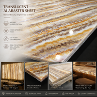 Panneau mural en pierre translucide imitation marbre rétroéclairé onyx alabâtre artificiel grand panneau mural