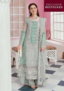 Best Customized Embroidered Chiffon Party <b>Wedding</b> <b>Dress</b> Women New Design Indian Pakistani Style Exclusive Salwar Kameez - Product Image 2