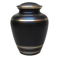 Urnes de crémation pour cendres humaines Fournitures funéraires Urne de crémation en métal pour stockage