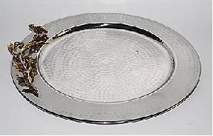 Plaques de chargement métalliques arrondies au Design moderne pour décoration de fête de mariage, de table, de Center décoratif, meilleures ventes - Product Image 5