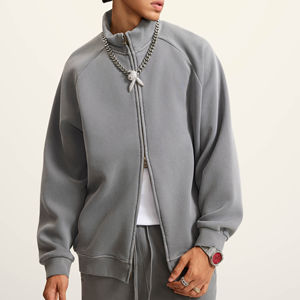 เสื้อกันหนาวมีฮู้ดเสื้อสเวตเตอร์แบบสวมหัวพิมพ์ลายโอเวอร์ไซส์ไซส์ใหญ่ฤดูหนาวระบายอากาศได้ตามต้องการ - Product Image 1