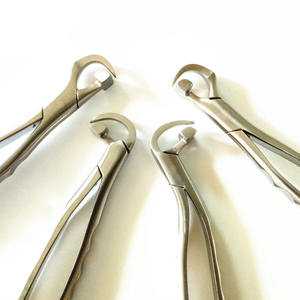 Fórceps de extracción dental de color plateado y dorado para molares inferiores y terceros molares con fórceps de extracción de acero inoxidable - Product Image 2