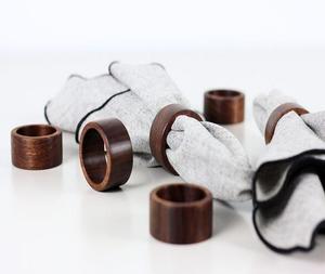 Color Wooden Handmade Printed Modern Indian Napkin Rings <b>for</b> Table Decor <b>Weddings</b> Parties Custom Logo Available - Product Image 3