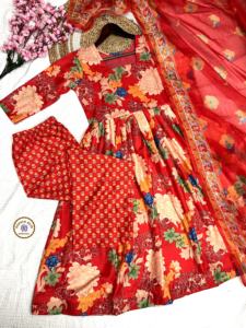 Tendance Vêtements Ethniques Dernière Mousseline Imprimé Coton Kurti Pantalon Et Dupatta Fournisseur De L'Inde À Vendre - Product Image 6