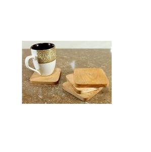 Meilleures ventes de sous-verres en bois d'acacia simples et chics en marron clair beaux tapis et tampons - Product Image 3