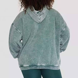 เสื้อฮู้ดแบบสวมหัวขนาดใหญ่พิเศษสำหรับผู้หญิงเสื้อผ้าแนวสตรีทพร้อมพิมพ์โลโก้ด้านหน้าสำหรับฤดูหนาวฤดูใบไม้ร่วง - Product Image 4