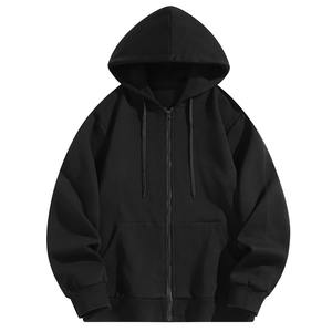 Sweat à capuche de luxe surdimensionné en molleton 350g unisexe poids lourd Logo personnalisé imprimé 100% coton teint uni respirant écologique pour hommes - Product Image 6