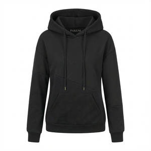 Sudaderas con Capucha Personalizadas para Mujer, Estilo Moderno, Bloques de Color, Patchwork, Estilo Urbano, Corte Holgado, Bolsillo Tipo Canguro, Forro Polar - Product Image 4