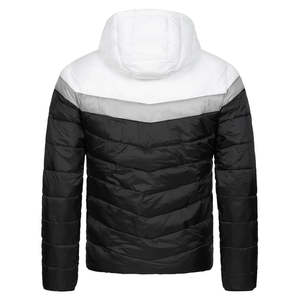 Veste matelassée personnalisée veste d'hiver avec poches manteau pour hommes avec fermeture éclair col montant tenue décontracté pour l'extérieur respirant - Product Image 2