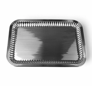 Plateau de service décoratif rectangulaire au toucher doré Utilisation du restaurant d'hôtel à domicile pour le plateau de décoration de table du Ramadan avec poignées - Product Image 4