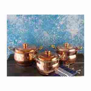 High in Demand Serving Buffet Chafing <b>Dish</b> Manufacturer From India <b>Utensils</b> Safe Copper Serving Pot with High Quality - Product Image 4