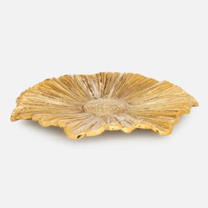 Nuevo plato de forma redonda de aspecto elegante con soporte de aluminio chapado en oro para servir frutero a precio al por mayor - Product Image 4