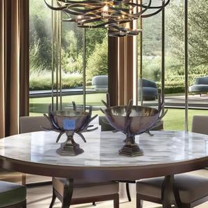 Bol en métal de bois de cerf en laiton de style élégant bol à fruits décoratif finition en laiton antique parfait en métal décor à la maison et affichage d'artisanat - Product Image 5