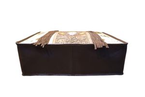 Newest 100% Cowhide Fashionable Vintage Western Elegance <b>Tassel</b> Handbag Genuine Leather Tote Purse Concealed Shoulder <b>Bag</b> Women - Product Image 2