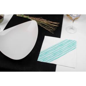 Tovaglioli con Stampa Ibiza in Acquamarina 40x40cm, Bambutex Naturale, 600 Pezzi, B2B - Product Image 5